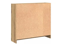 Estantería de madera de ingeniería roble artesanal 80x24x76 cm