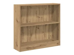 Estantería de madera de ingeniería roble artesanal 80x24x76 cm