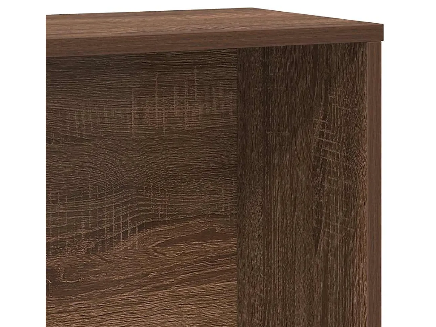 Estantería de madera de ingeniería marrón roble 60x24x120 cm