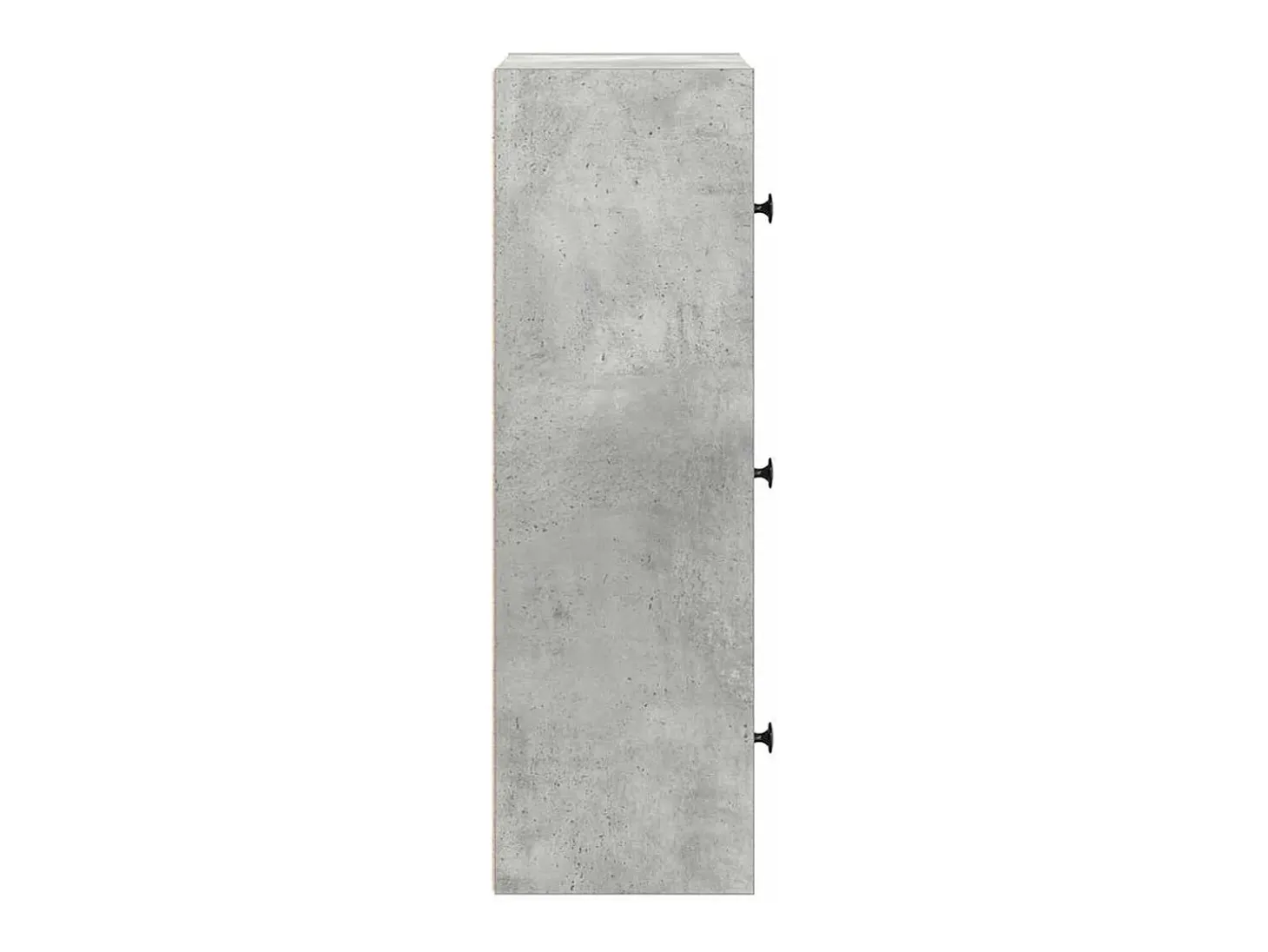 Estantería de madera de ingeniería gris hormigón 40x24x77 cm