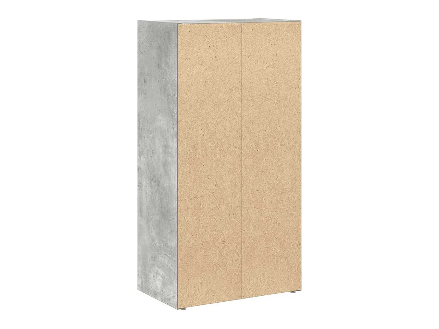 Estantería de madera de ingeniería gris hormigón 40x24x77 cm