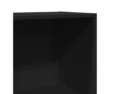 Estantería de madera de ingeniería negra 40x30x189 cm