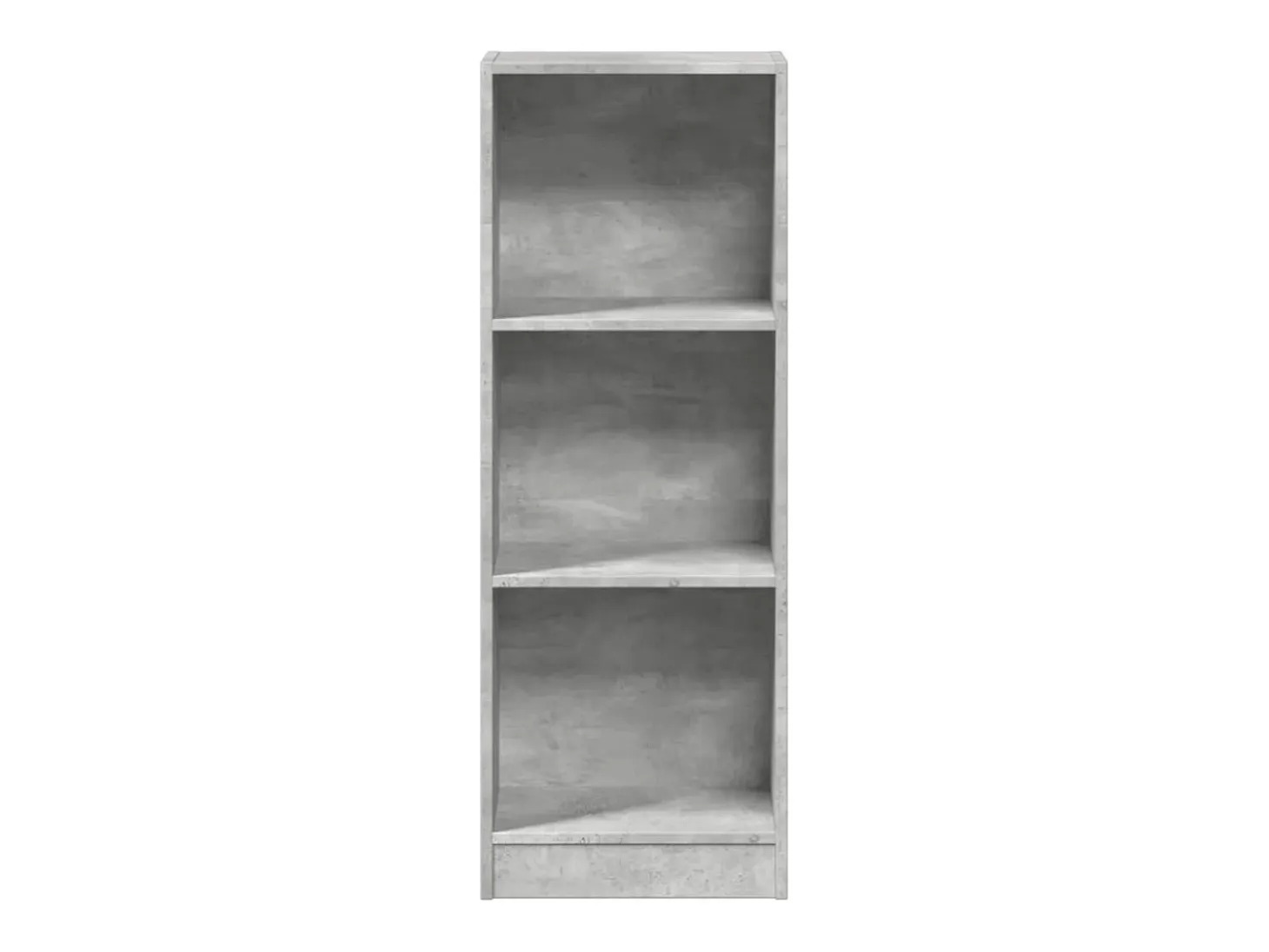 Estantería de madera de ingeniería gris hormigón 40x24x109 cm
