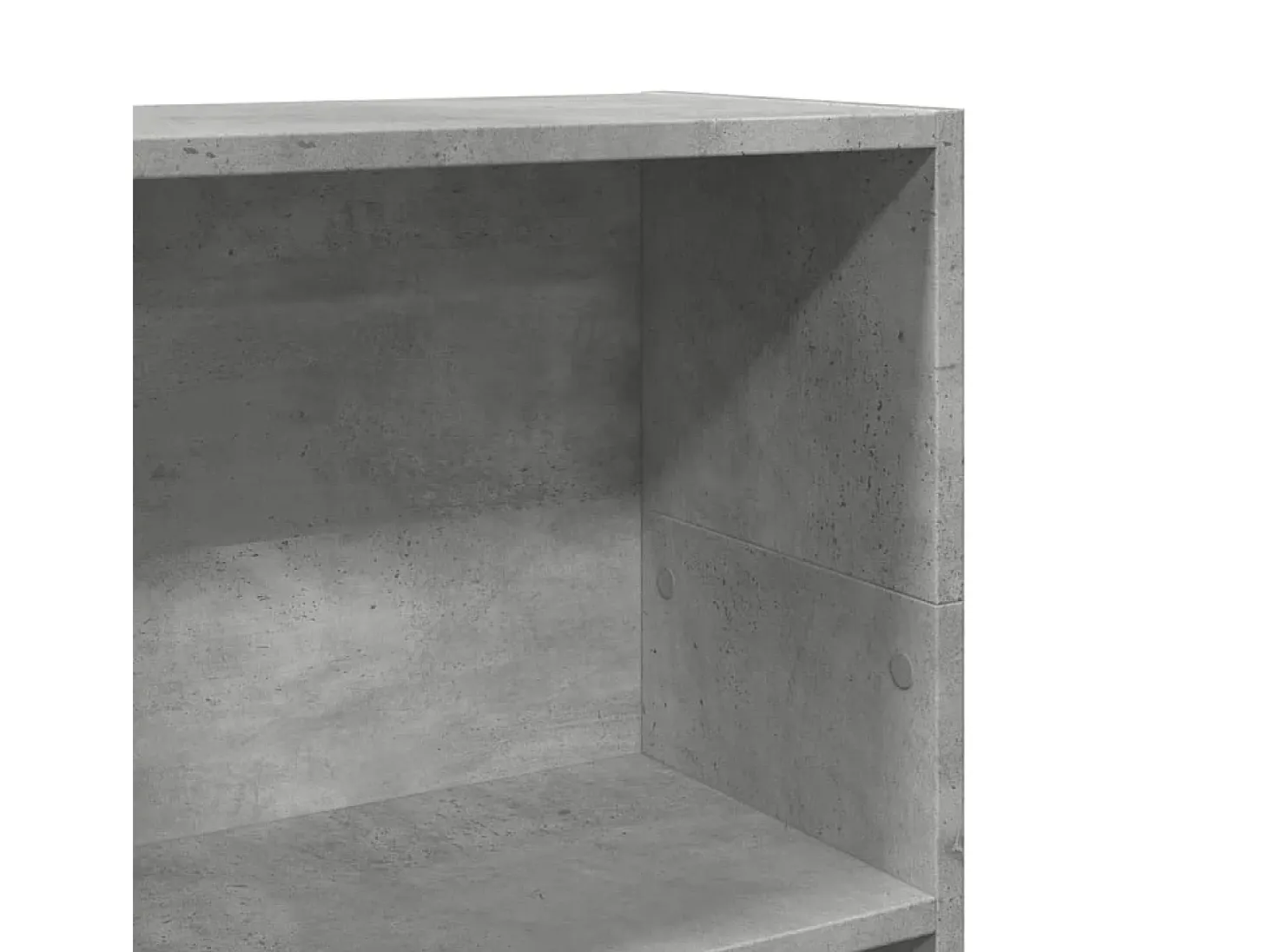 Estantería de madera de ingeniería gris hormigón 40x24x109 cm