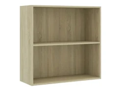 Estantería de madera de ingeniería roble Sonoma 80x30x76,5 cm