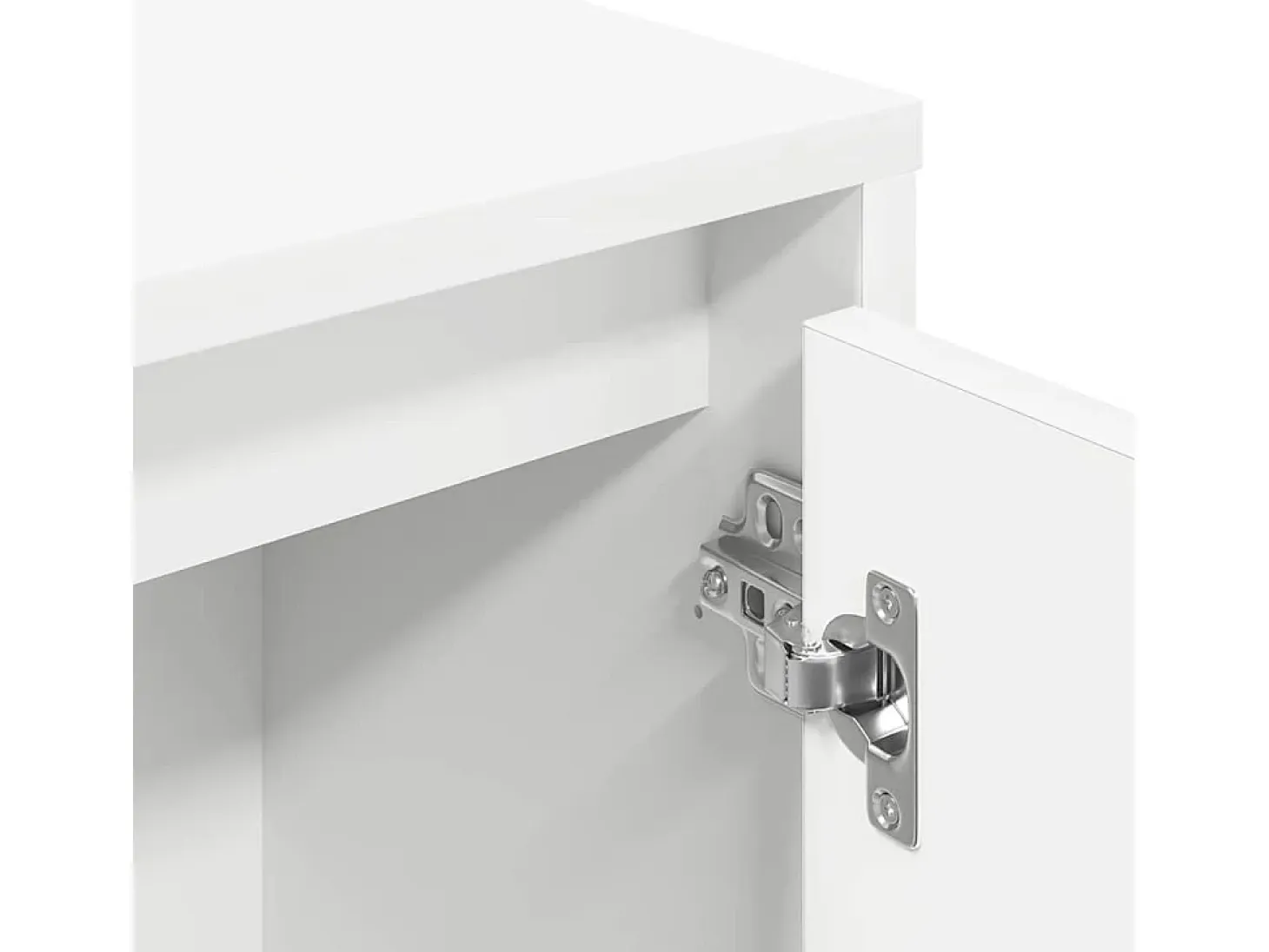 Estantería de madera de ingeniería blanca 89x24x101,5 cm