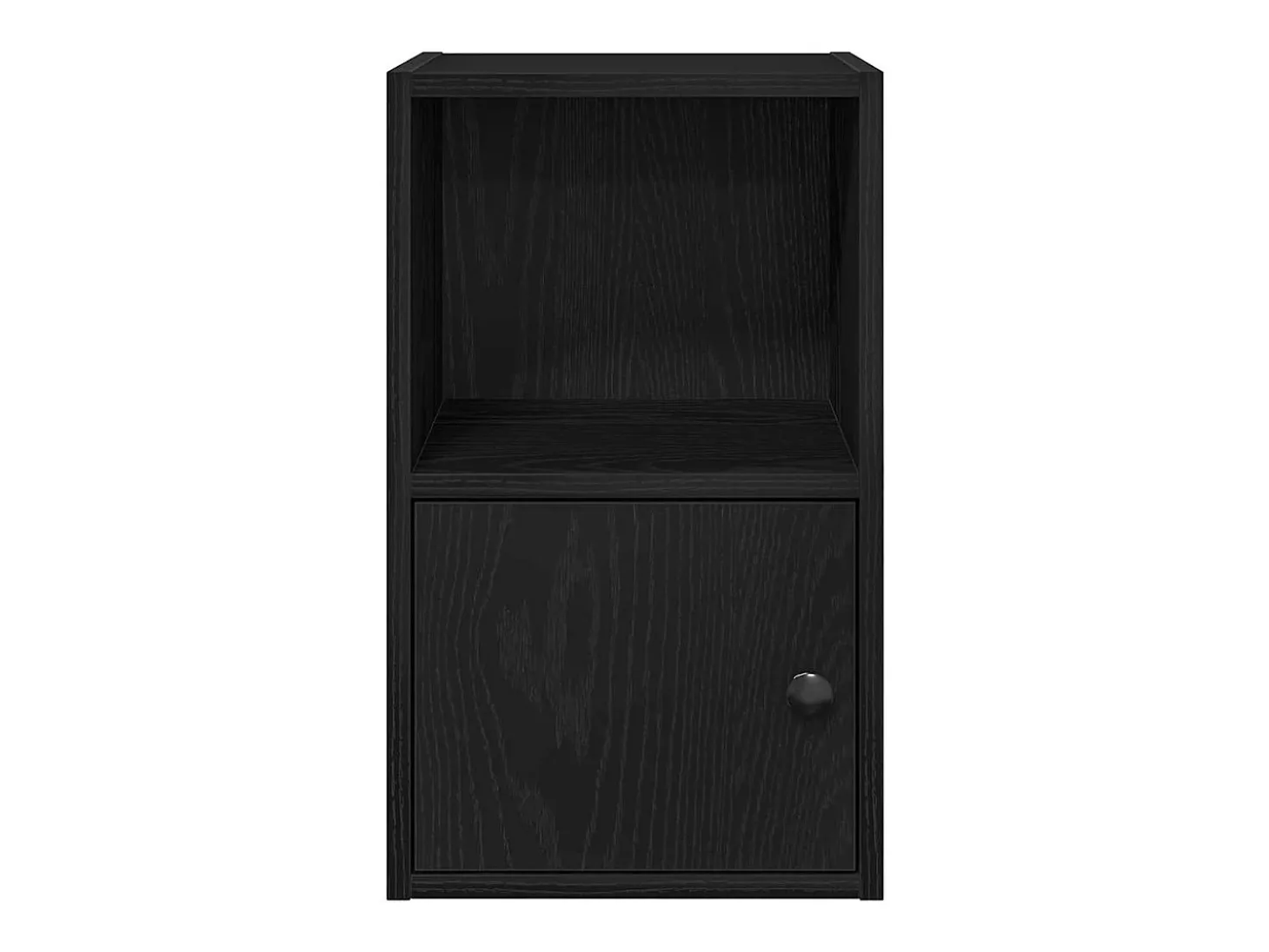 Estantería de madera de ingeniería roble negro 31x24x52 cm