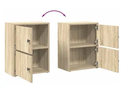 Estantería de madera de ingeniería roble sonoma 40x24x52 cm