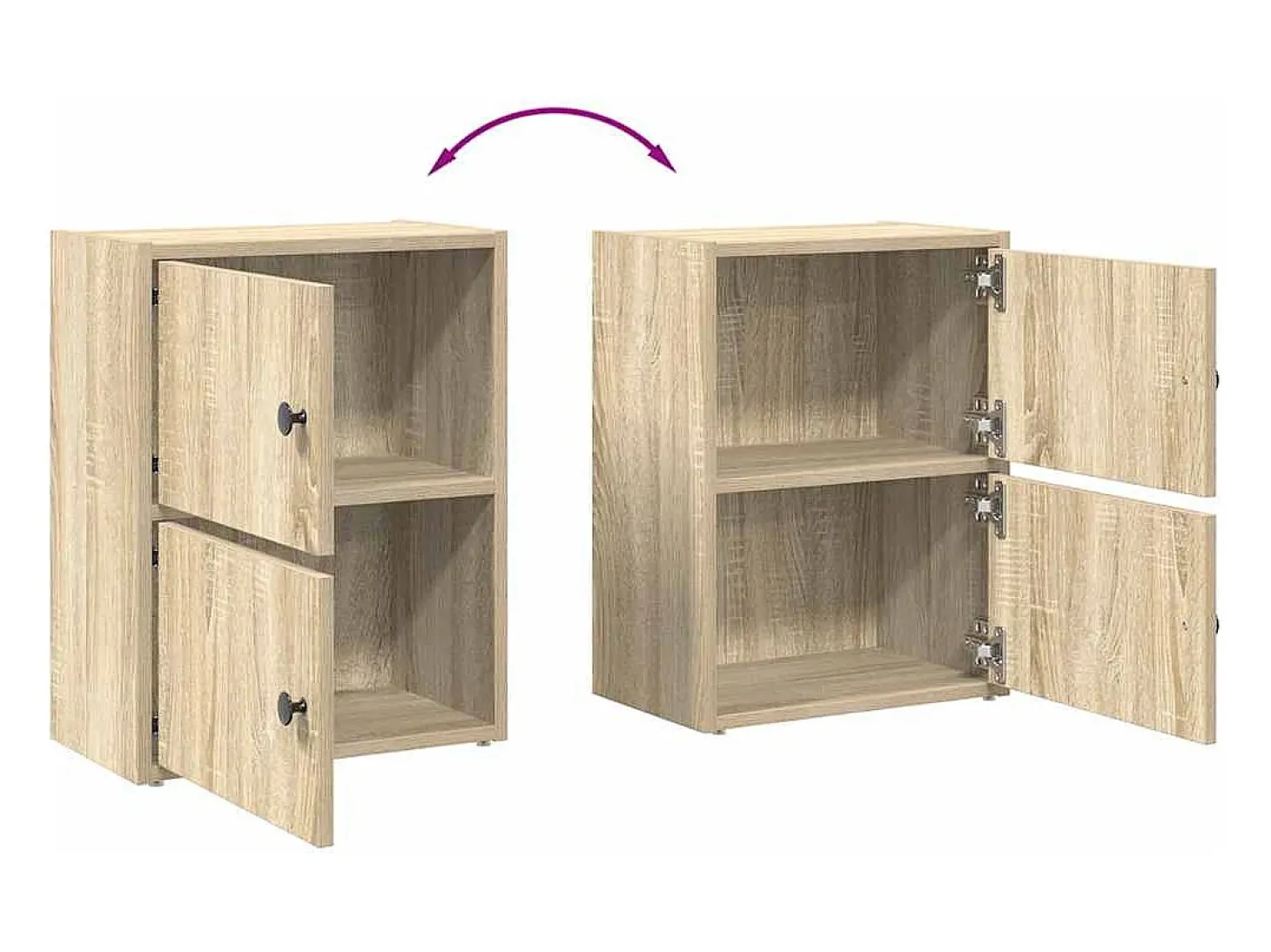 Estantería de madera de ingeniería roble sonoma 40x24x52 cm