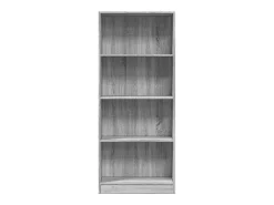 Estantería de madera de ingeniería gris Sonoma 60x24x143 cm