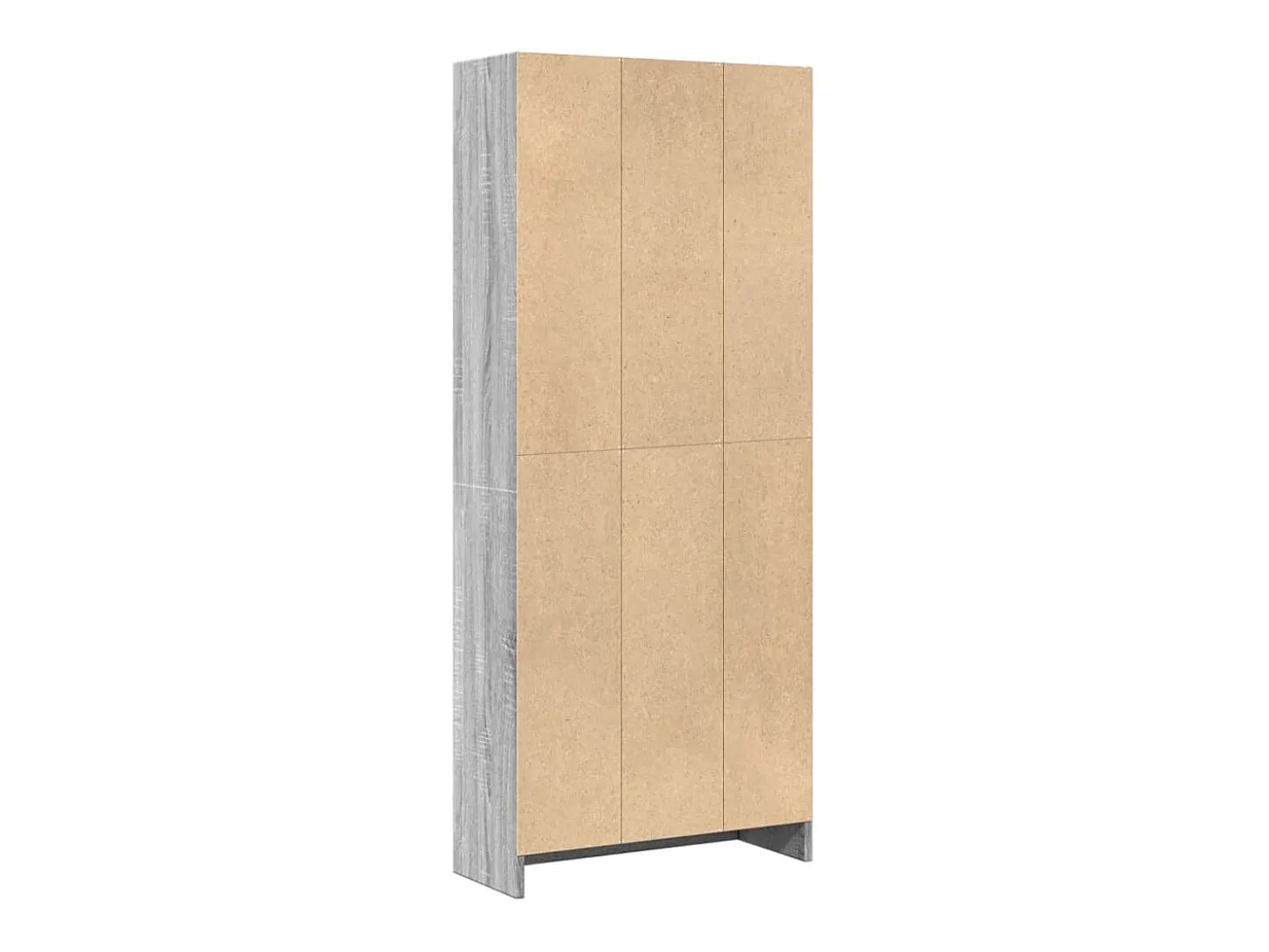 Estantería de madera de ingeniería gris Sonoma 60x24x143 cm