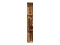 Estantería de madera de ingeniería envejecida 92x29x188 cm