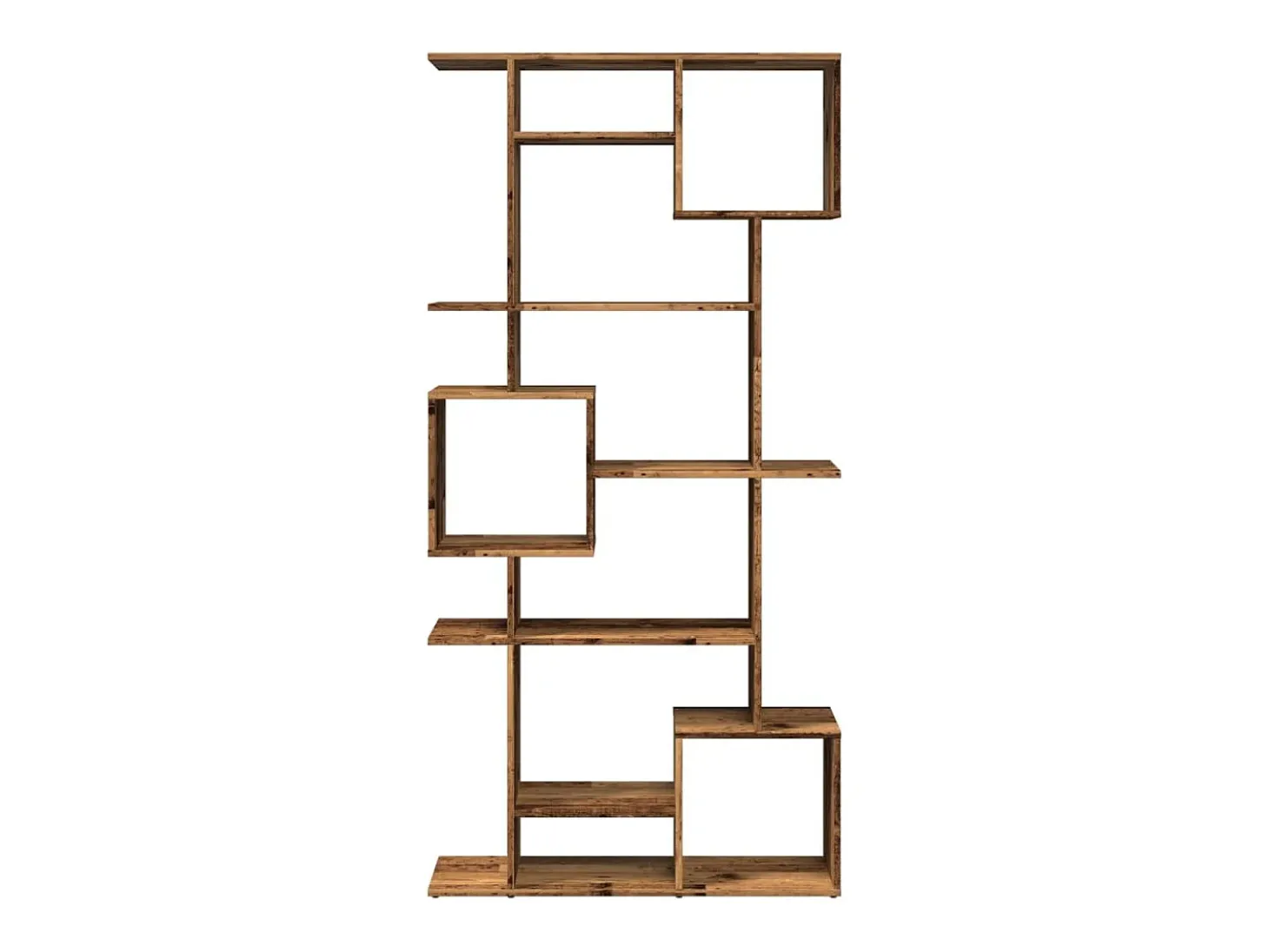 Estantería de madera de ingeniería envejecida 92x29x188 cm