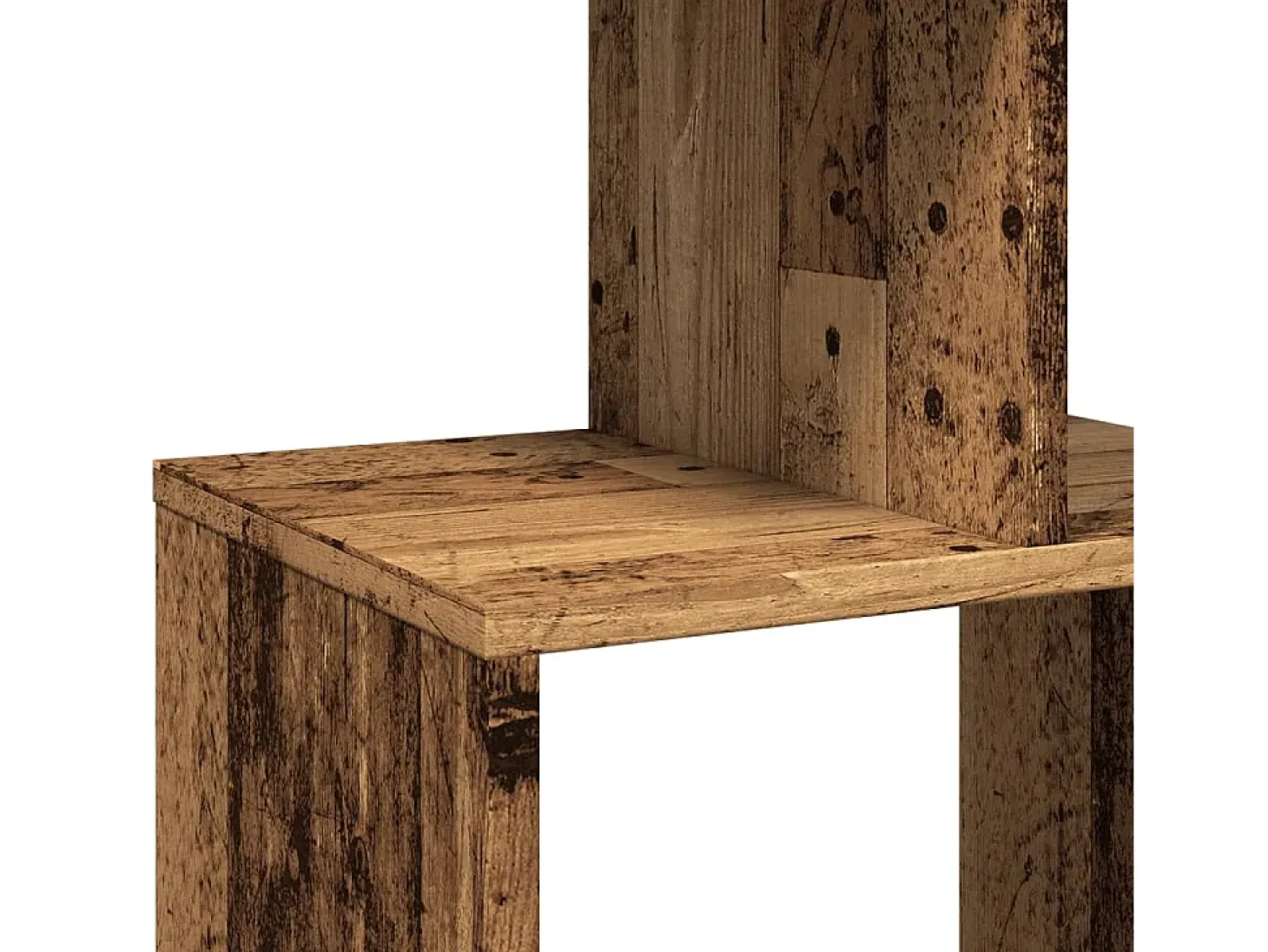 Estantería de madera de ingeniería envejecida 92x29x188 cm