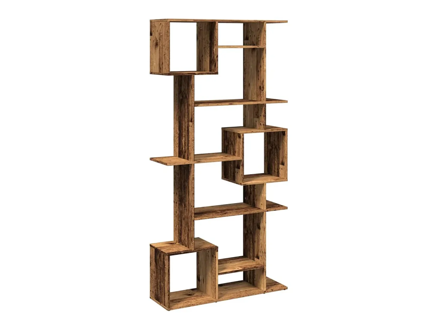 Estantería de madera de ingeniería envejecida 92x29x188 cm
