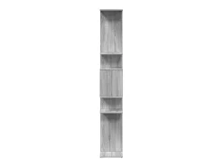 Estantería de madera de ingeniería gris Sonoma 92x29x188 cm