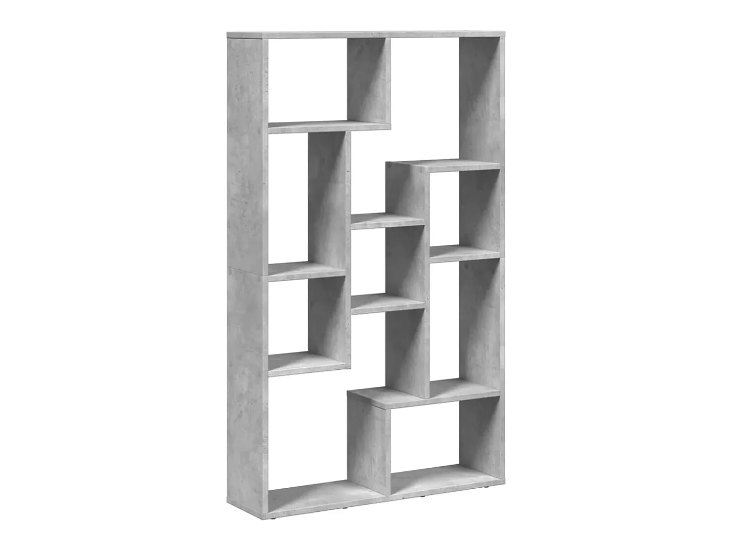 Estantería de madera de ingeniería gris hormigón 72x20x120 cm