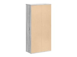 Estantería de madera de ingeniería gris Sonoma 50x25x105 cm