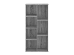 Estantería de madera de ingeniería gris Sonoma 50x25x105 cm