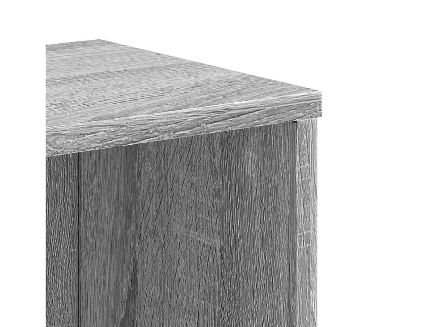 Estantería de madera de ingeniería gris Sonoma 50x25x105 cm