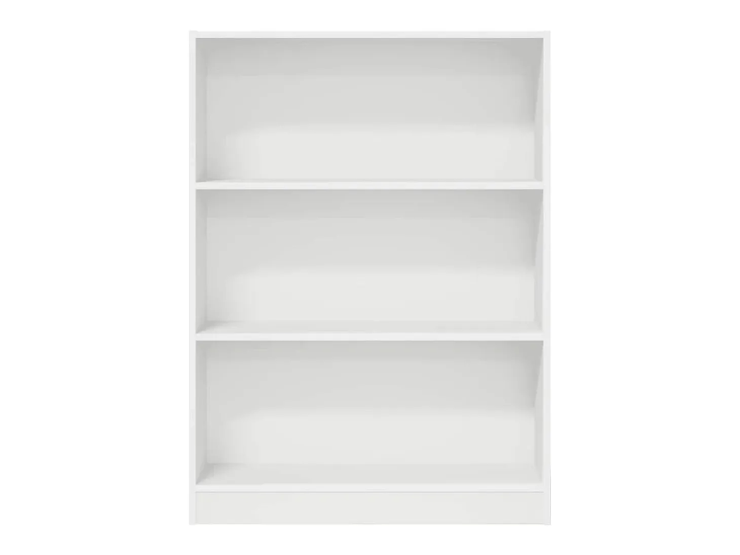 Estantería de madera de ingeniería blanca 80x24x109 cm