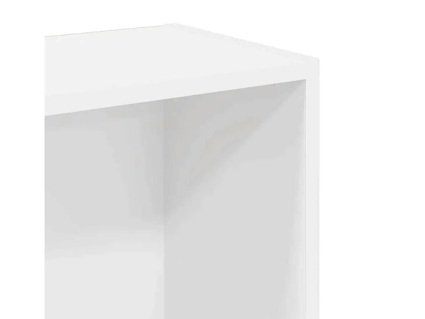 Estantería de madera de ingeniería blanca 80x24x109 cm