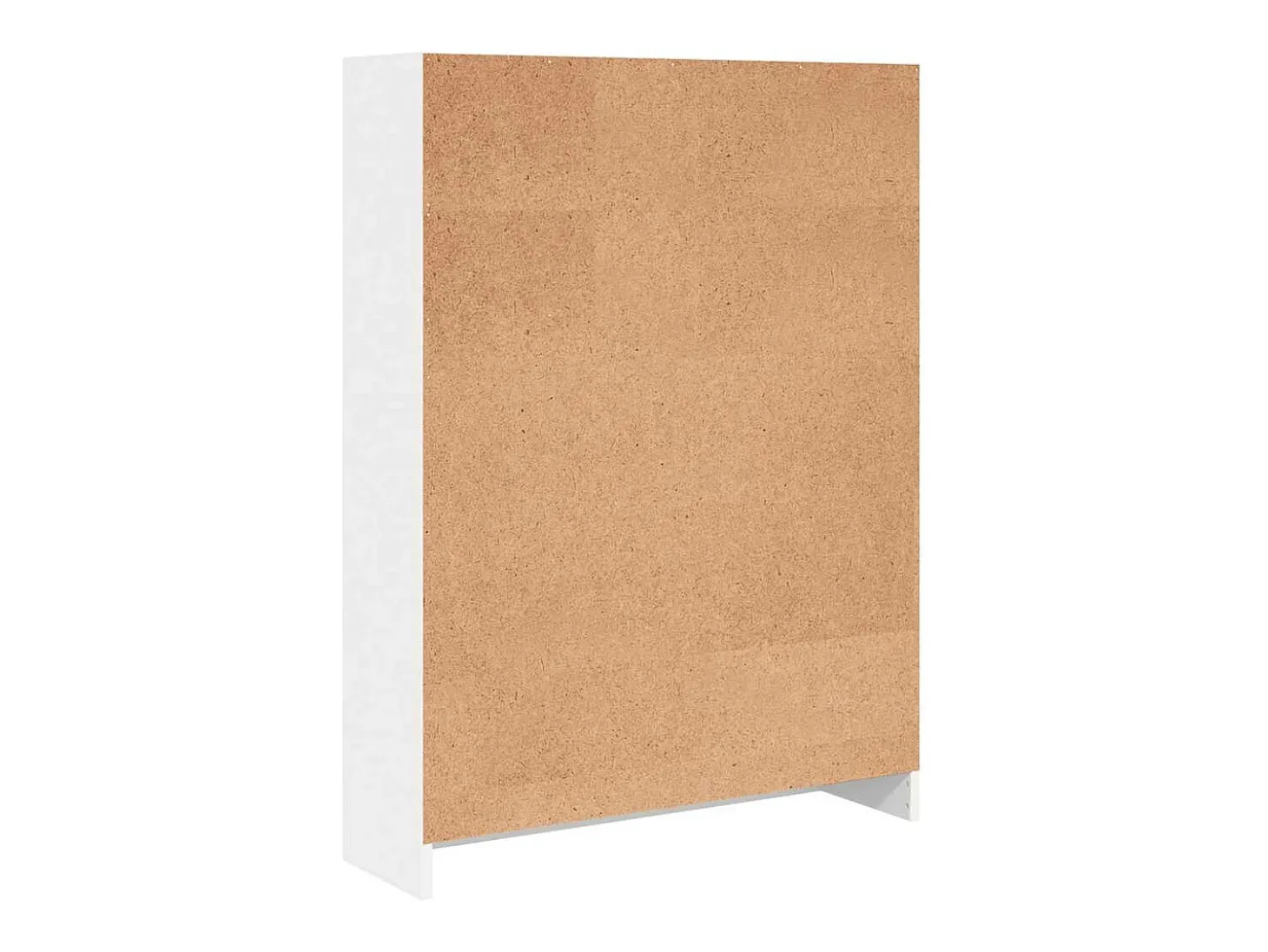 Estantería de madera de ingeniería blanca 80x24x109 cm