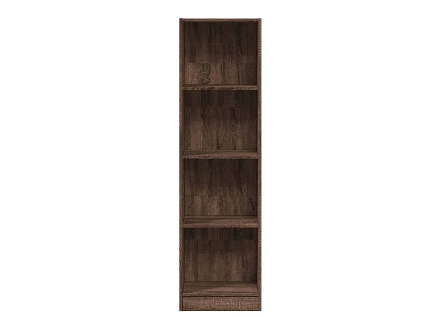 Estantería de madera de ingeniería marrón roble 40x24x143 cm