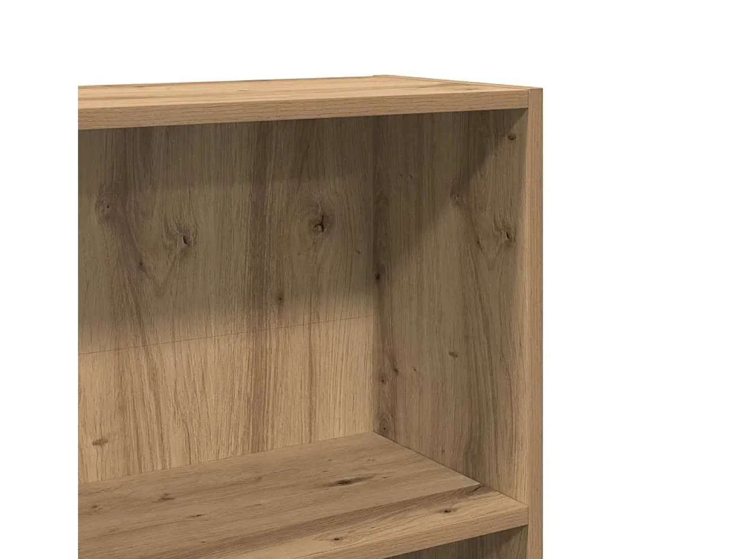 Estantería de madera de ingeniería roble artesanal 60x24x143 cm