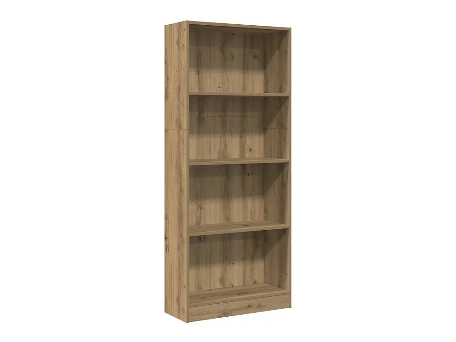 Estantería de madera de ingeniería roble artesanal 60x24x143 cm