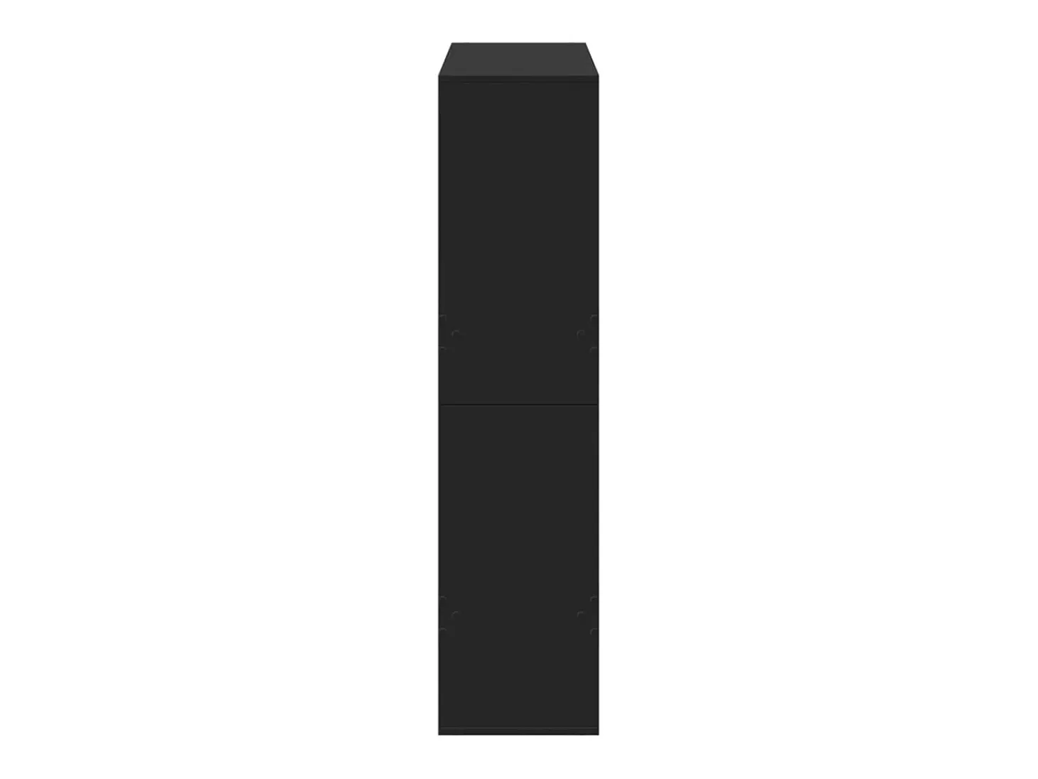 Estantería de madera de ingeniería negra 100x33x135 cm