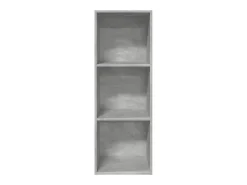 Estantería de madera de ingeniería gris hormigón 40x30x114 cm