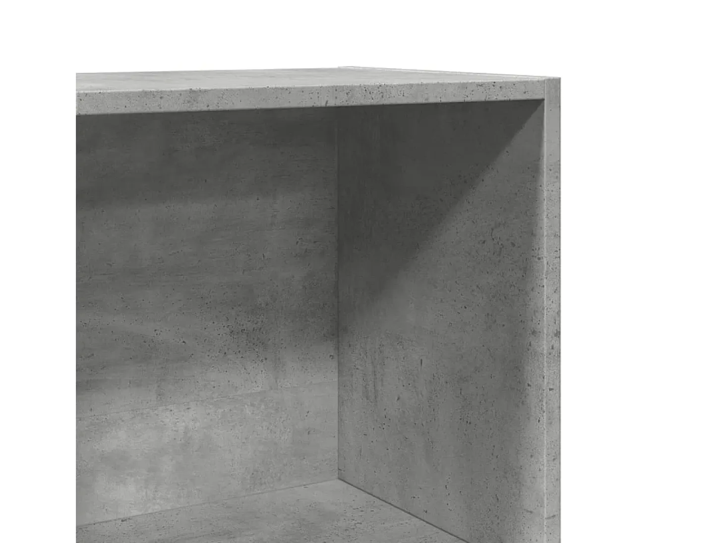Estantería de madera de ingeniería gris hormigón 40x30x114 cm