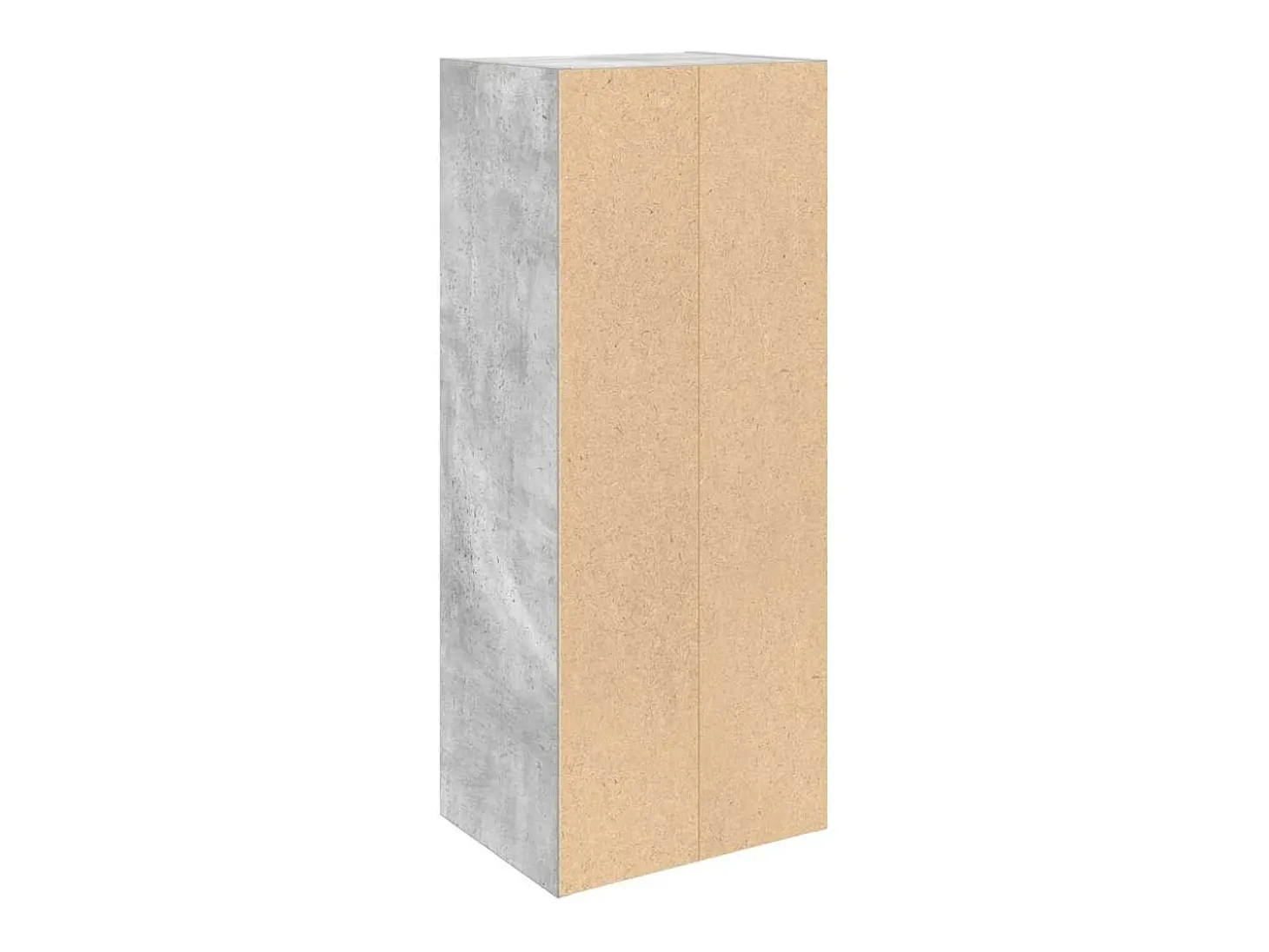 Estantería de madera de ingeniería gris hormigón 31x24x77 cm