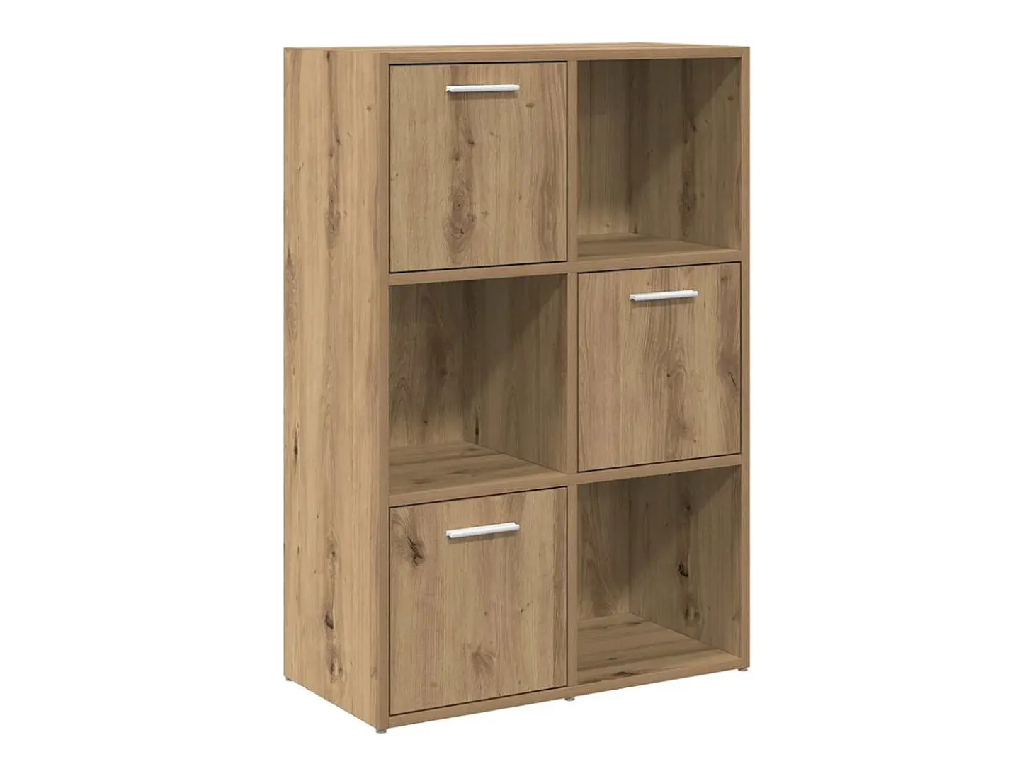 Estantería de madera de ingeniería roble artisan 60,5x30x90 cm