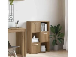 Estantería de madera de ingeniería roble artisan 60,5x30x90 cm
