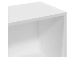 Estantería de madera de ingeniería blanca 57x28,5x141 cm