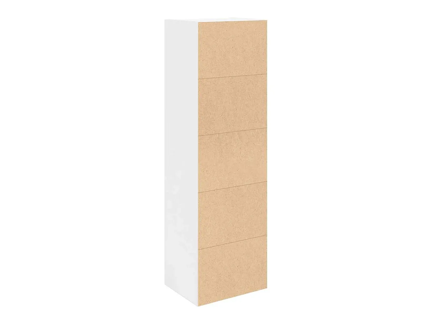Estantería de madera de ingeniería blanca 31x24x102 cm