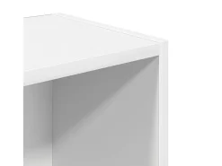 Estantería de madera de ingeniería blanca 31x24x102 cm