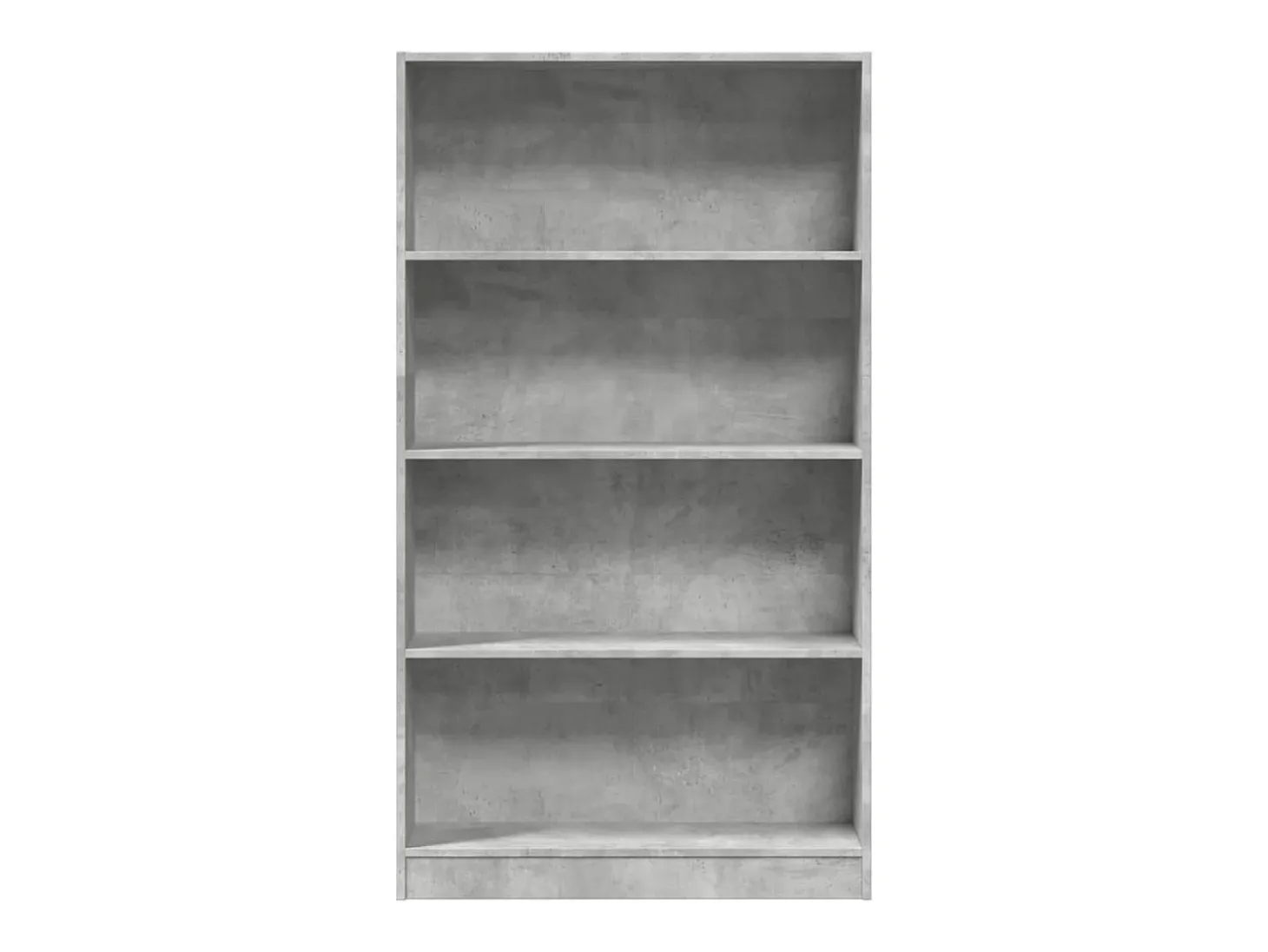 Estantería de madera de ingeniería gris hormigón 80x24x143 cm