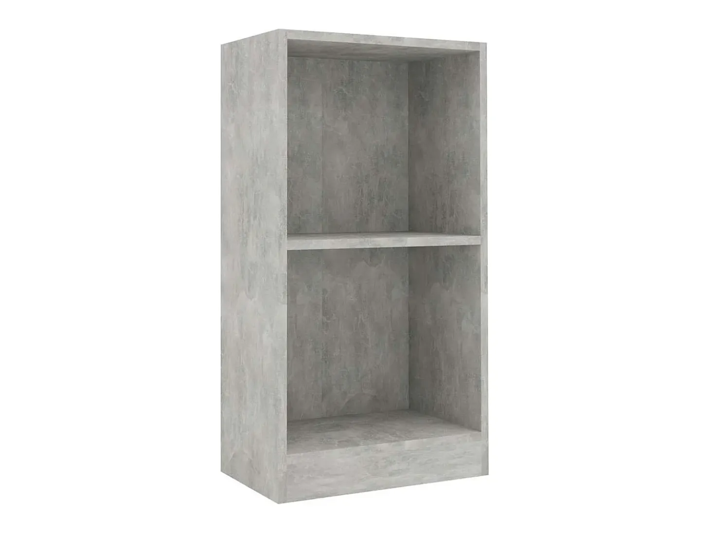 Estantería de madera de ingeniería gris hormigón 40x24x75 cm