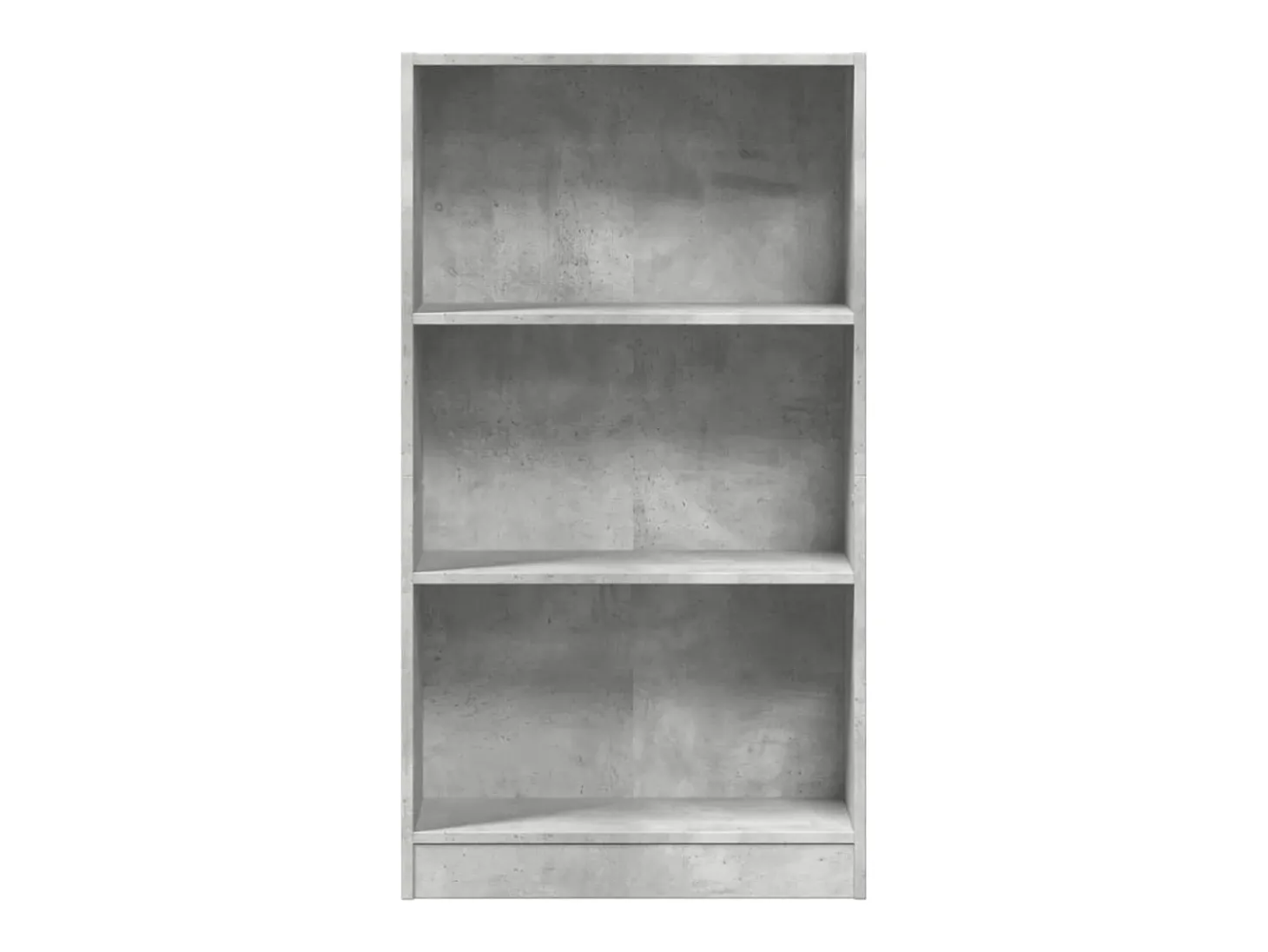 Estantería de madera de ingeniería gris hormigón 60x24x109 cm
