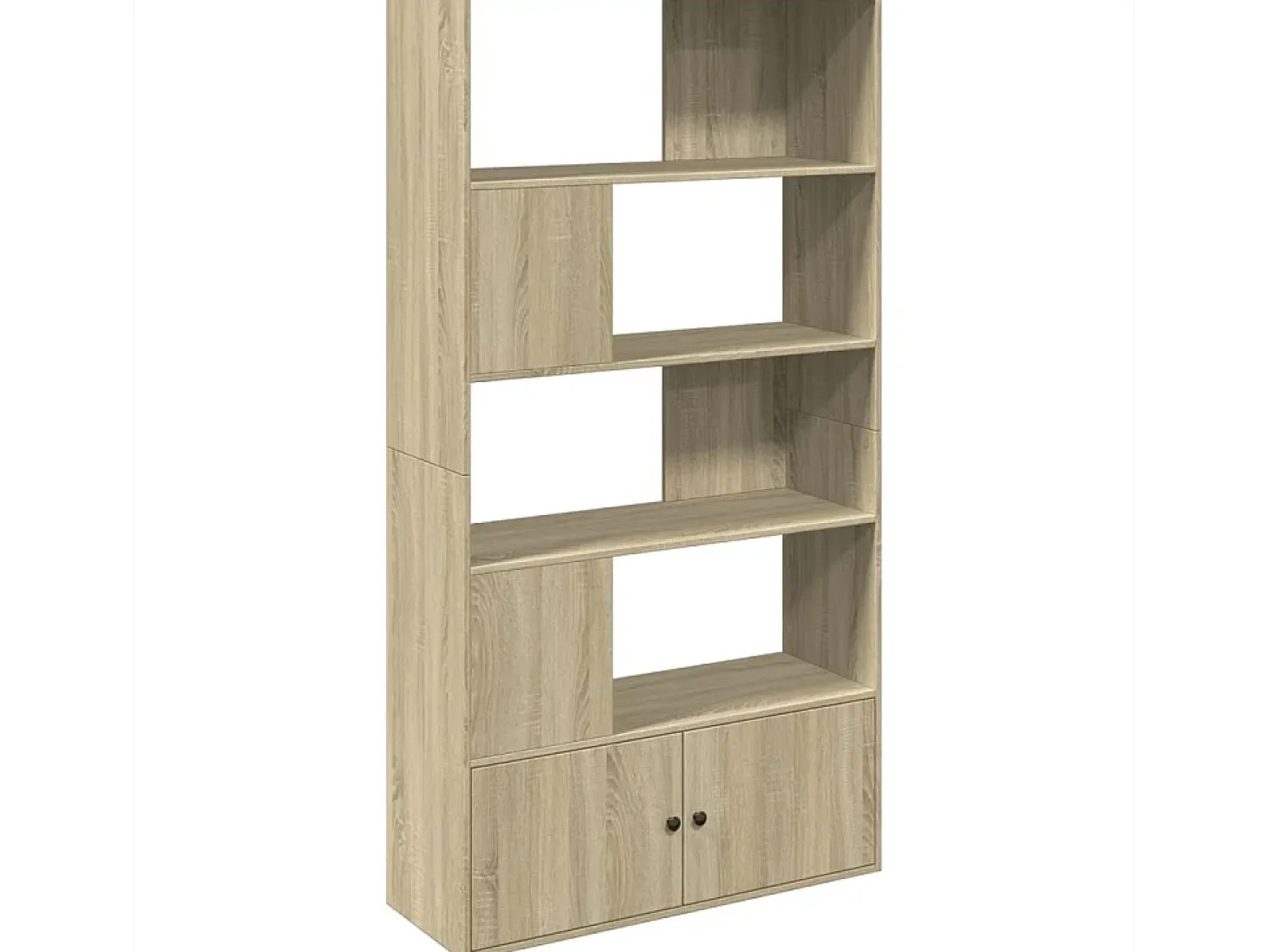 Estantería de madera de ingeniería roble Sonoma 100x36x189 cm