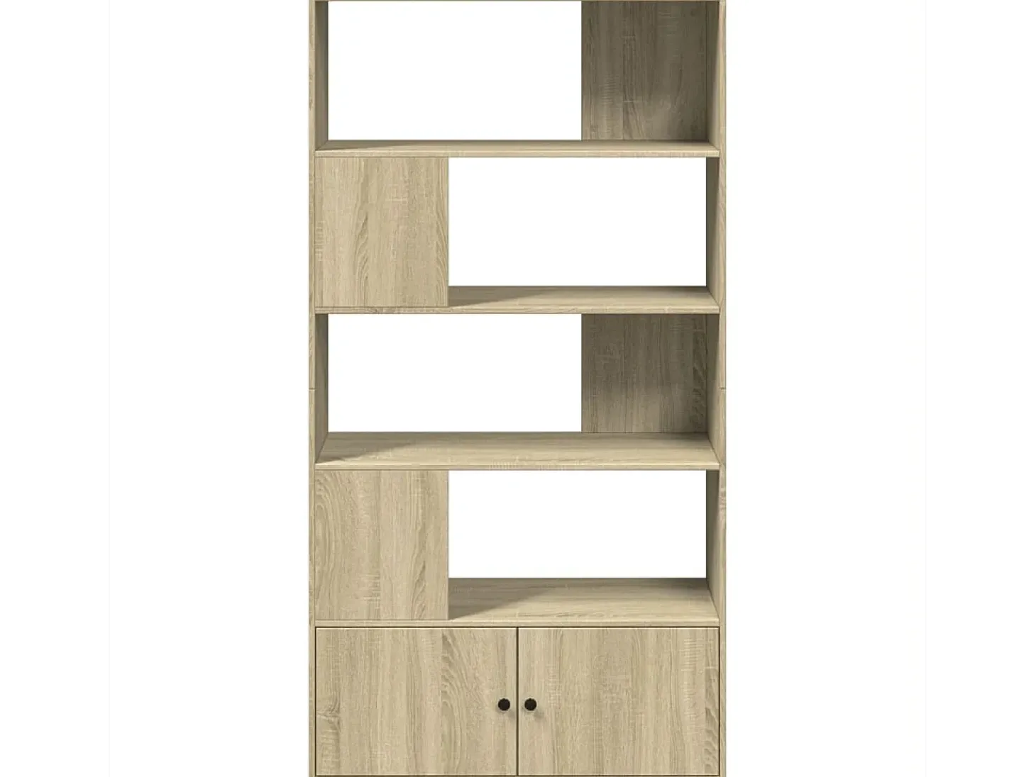 Estantería de madera de ingeniería roble Sonoma 100x36x189 cm
