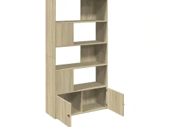 Estantería de madera de ingeniería roble Sonoma 100x36x189 cm