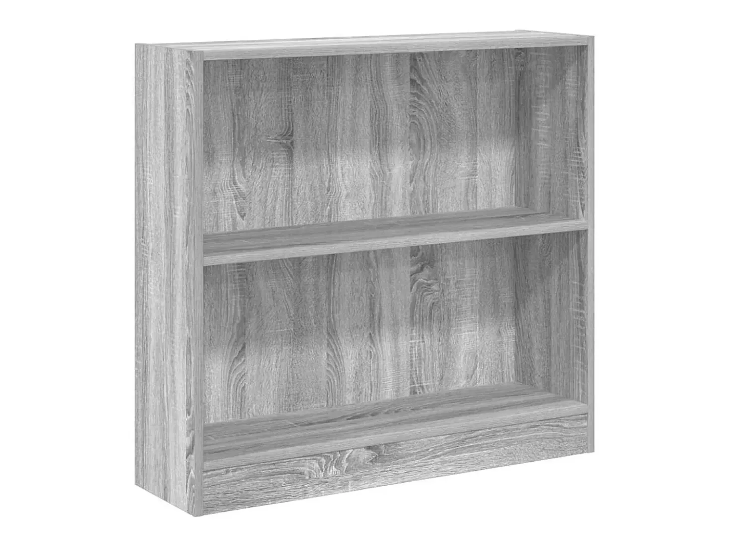 Estantería de madera de ingeniería gris Sonoma 80x24x76 cm