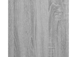 Estantería de madera de ingeniería gris Sonoma 80x24x76 cm