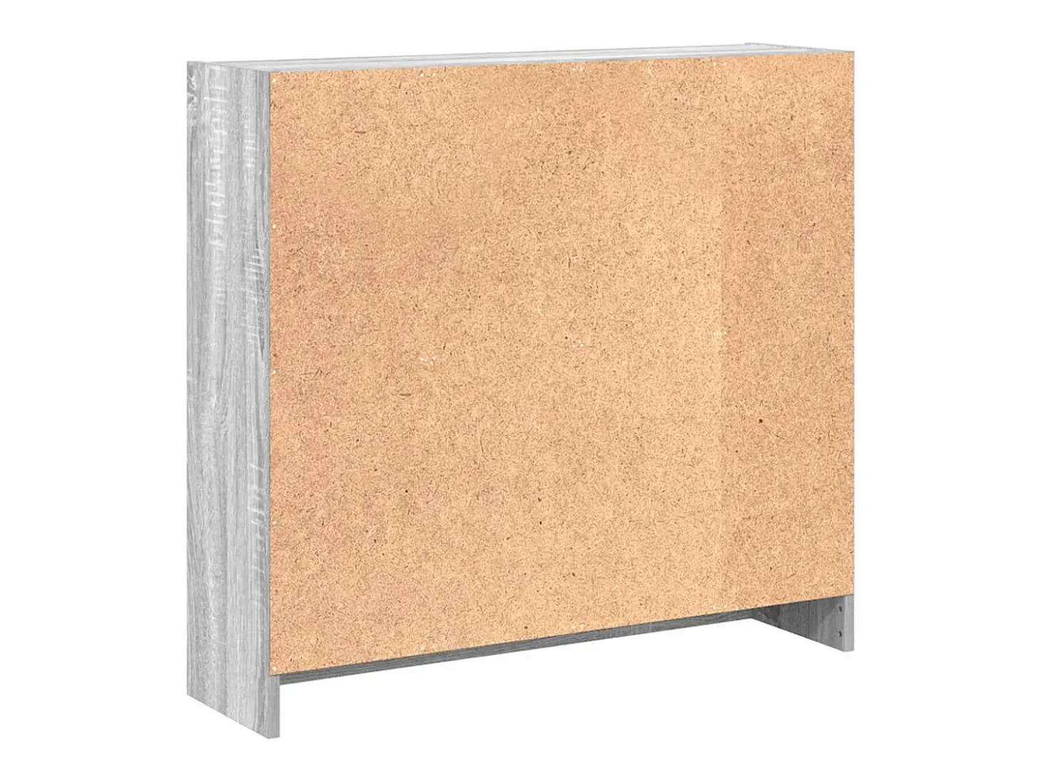 Estantería de madera de ingeniería gris Sonoma 80x24x76 cm