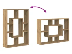 Estantería de madera de ingeniería roble artisian 63x20x90 cm