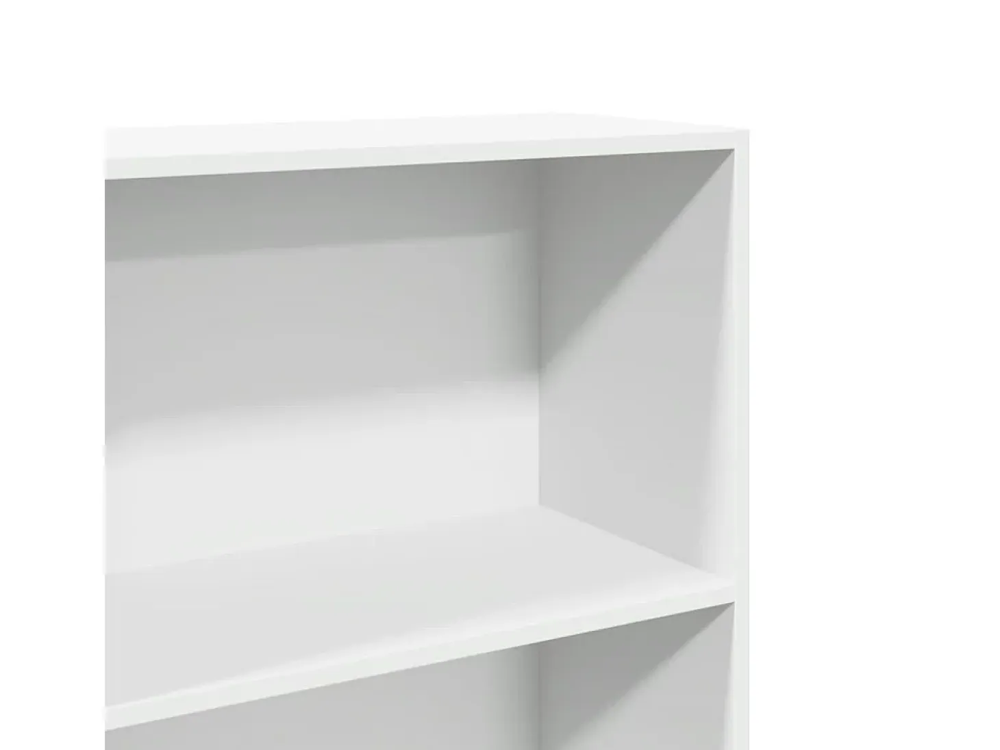 Estantería de madera de ingeniería blanca 60x30x152 cm